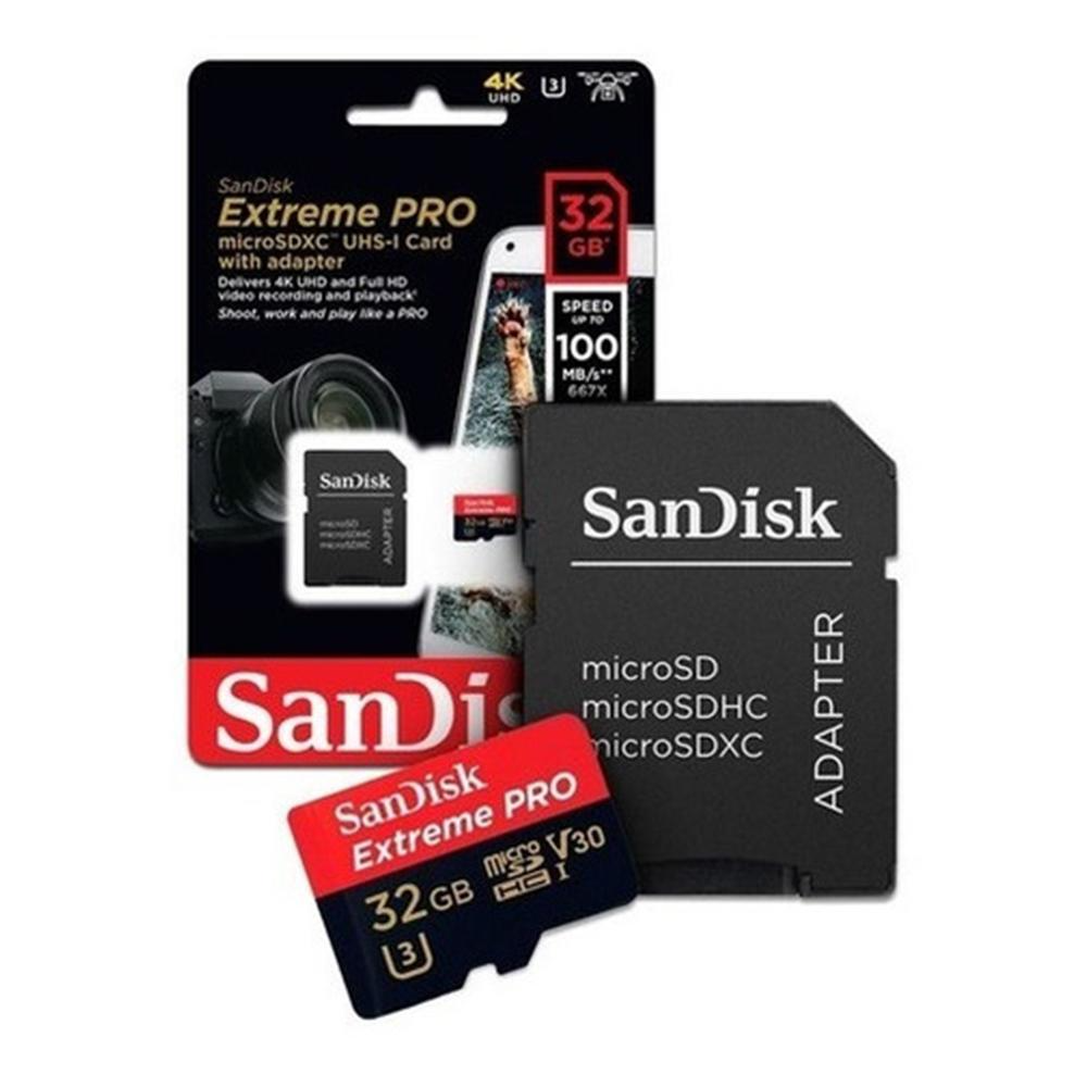 MEMORY CARD MICRO SD 32GB SANDISK EXTREME PRO V30
